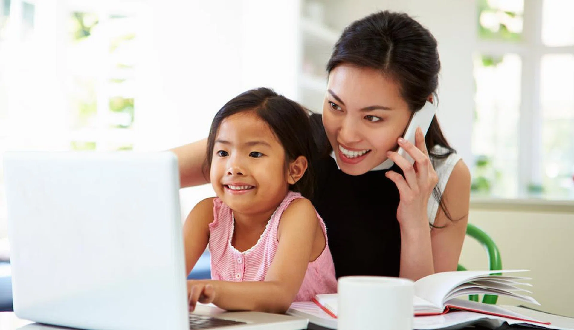 No mother has ever looked this productive during WFH. Credit: 123RF/stockbroker