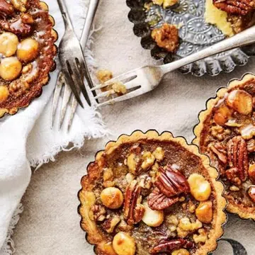 Pecan, Macadamia & Walnut Tartlets
