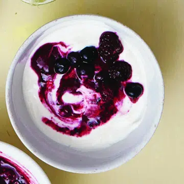 Yoghurt With Mixed Berry Topping