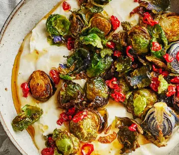 Frizzled Brussels Sprouts With Chilli Honey