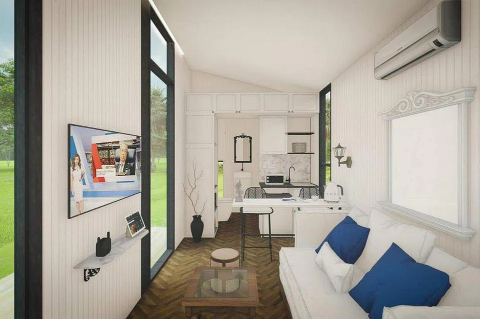 Each unit comes equipped with green features and measures about 150 sq ft. PHOTO: SENTOSA DEVELOPMENT CORPORATION