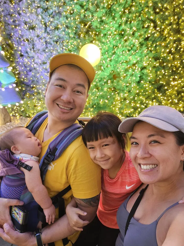 Belinda and her folks celebrated Christmas as a family of four this year. Photo credit: Belinda Khoo