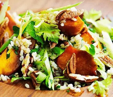 Brown Rice & Roast Pumpkin Salad