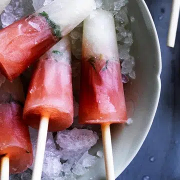 Elderflower, Cranberry & Vodka Ice-Pops