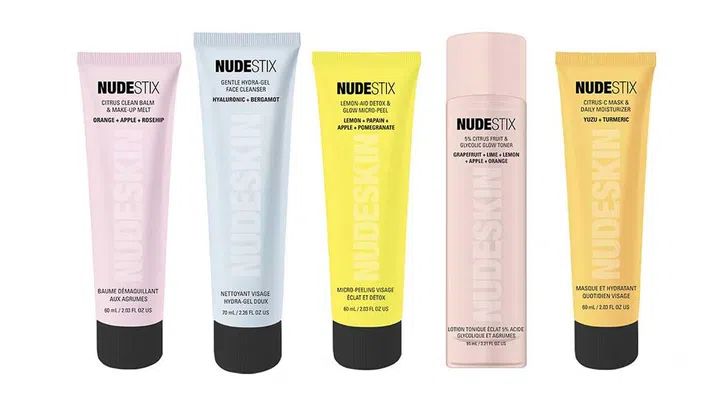 The new 5-piece Nudeskin skincare range