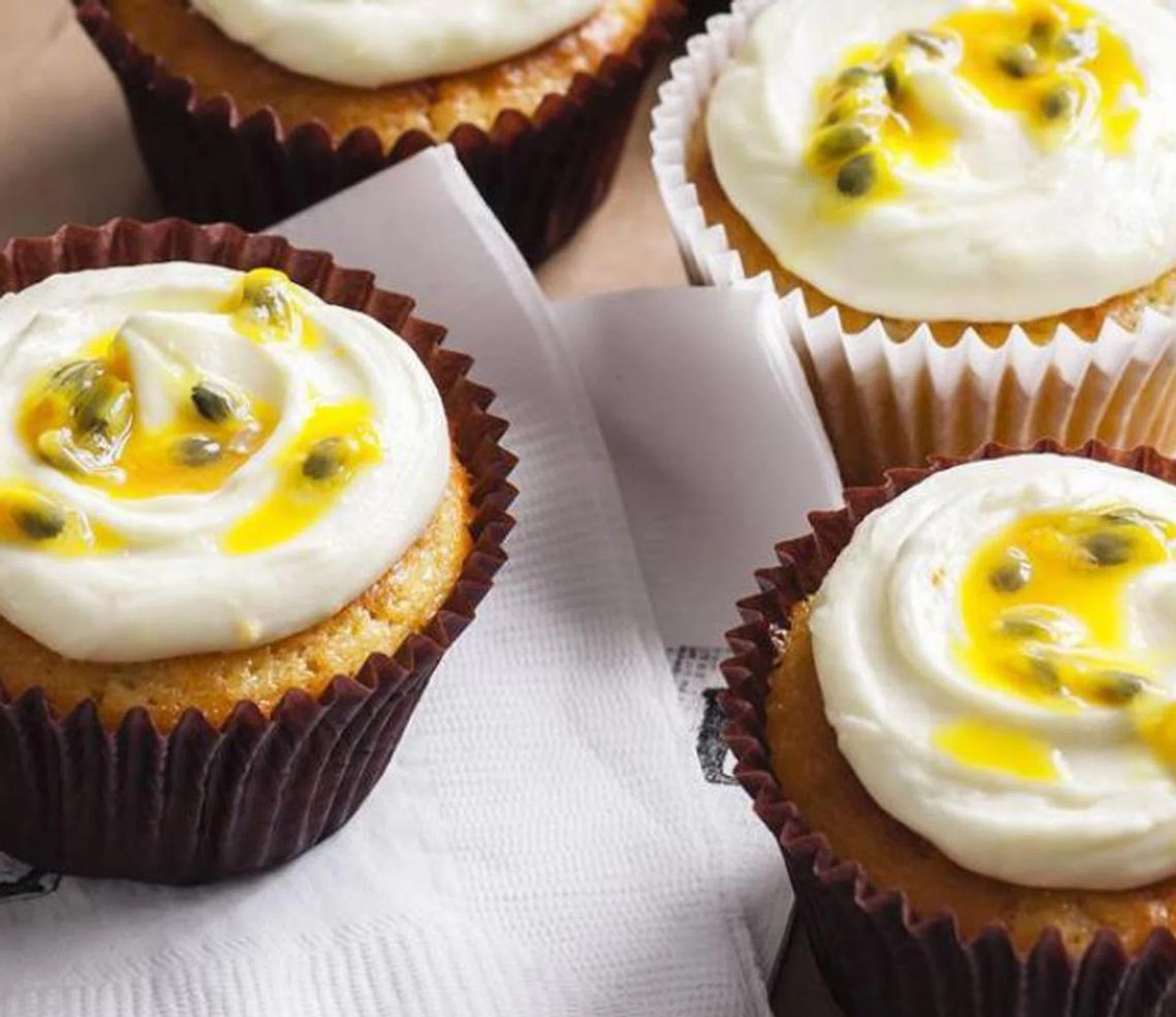 Passionfruit Yoghurt Cupcakes