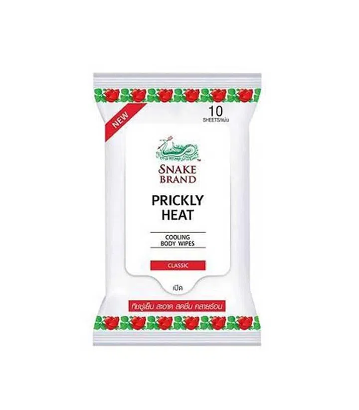 Snake Brand's Prickly Heat Wet Wipes ($3.50 for 10 pieces)