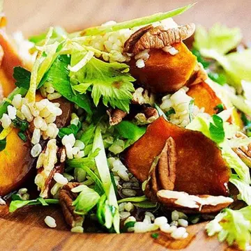 Brown Rice & Roast Pumpkin Salad