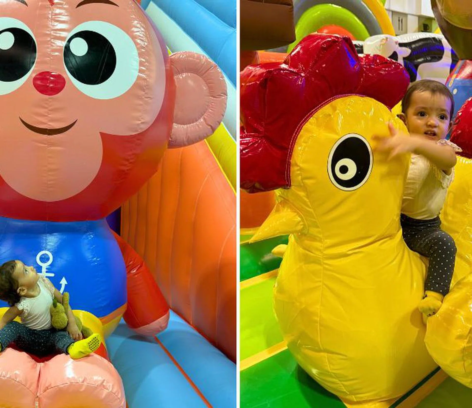 bouncy castles