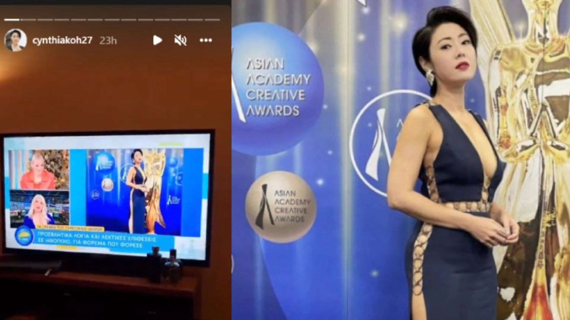 Screengrab from Instagram/cynthiakoh27, the_celebrityagency