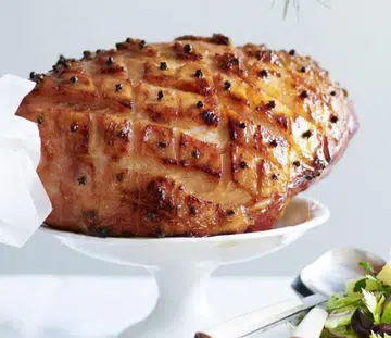 Bourbon Glazed Ham With Warm Potato & Celery Salad