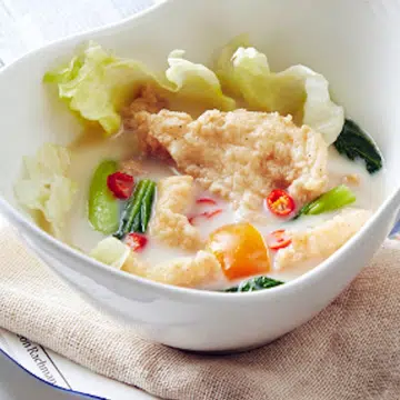 Fried fish soup