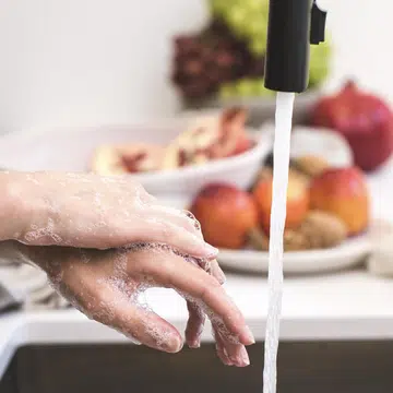 Gentle hand washing