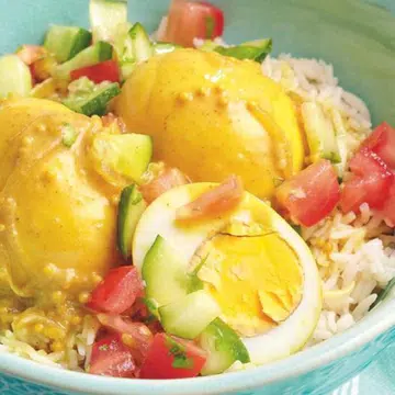 Curried Eggs & Rice