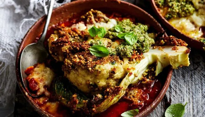 Cauliflower Parmigiana