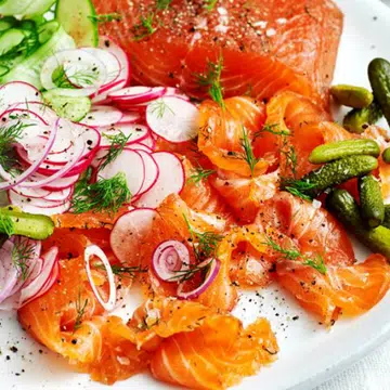 Salmon Gravlax Platter