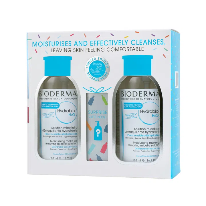 Bioderma Hydrabio H2O, $52.90 (500ml Twinpack + Mystery Gift)