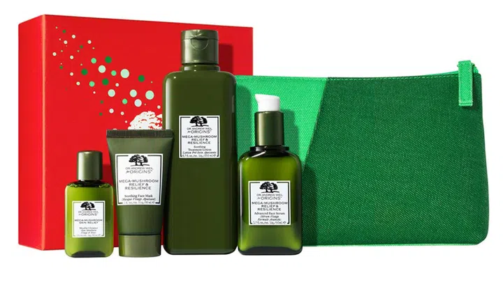 Origins Mega Mushroom Soothing & Fortifying Regimen Skincare Set ($183)