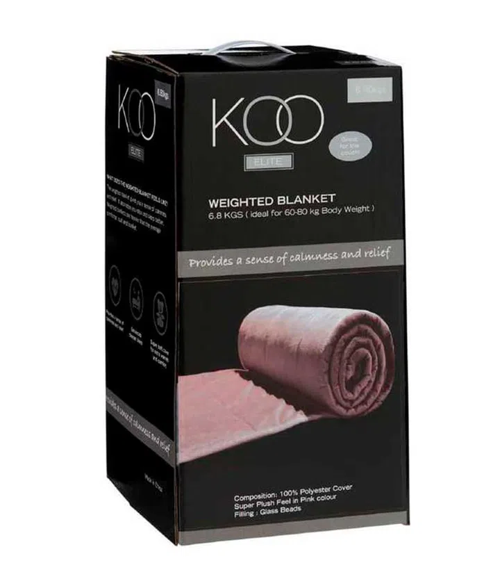 KOO Elite Weighted Blanket comes in four weight options – 3.4kg, 4.99kg, 6.8kg, and 9.07kg – and is available at Spotlight Singapore (Photo/ Spotlight Singapore)