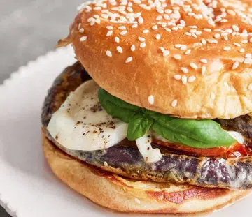 Eggplant Parmigiana Burger