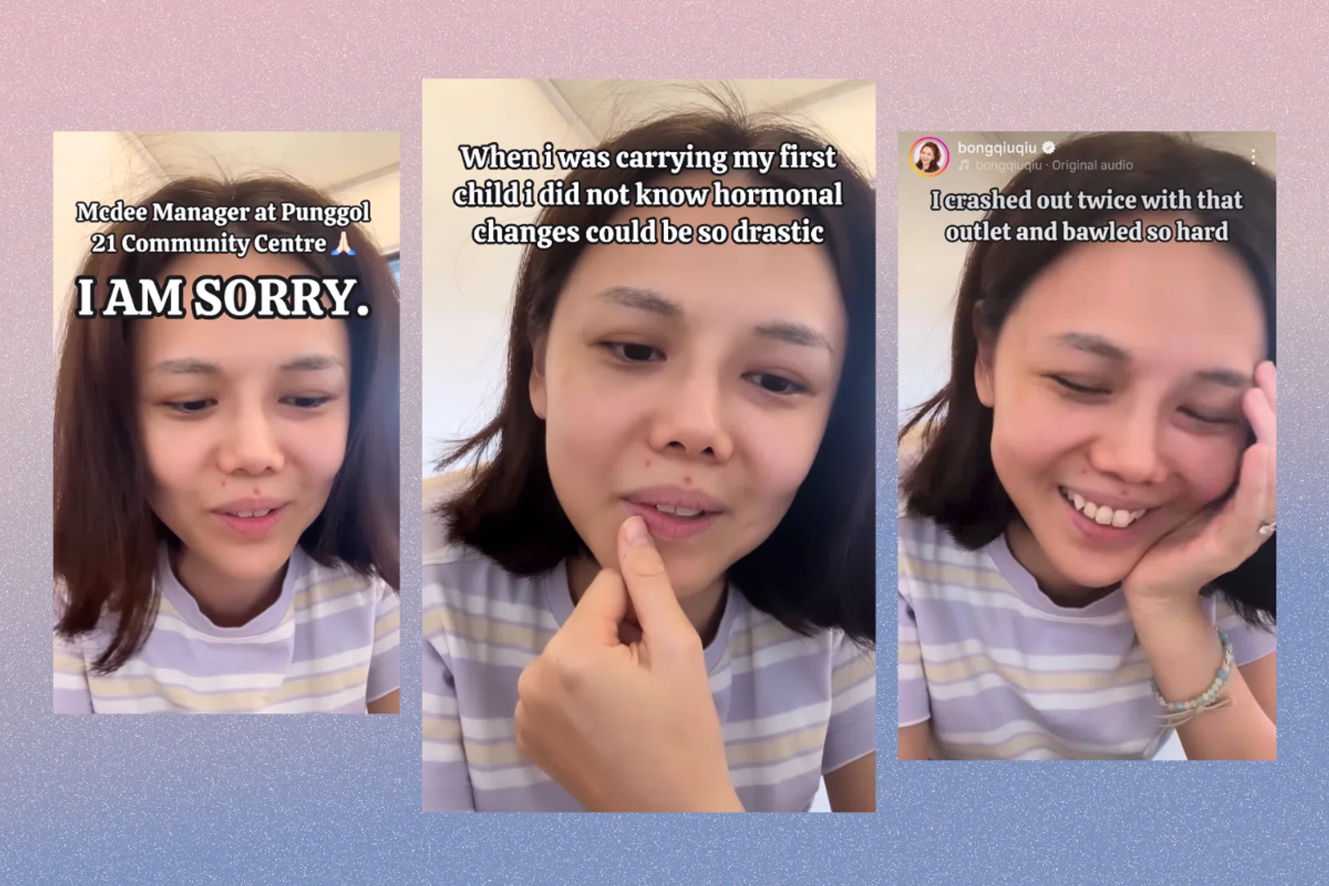 bong qiu qiu on meltdown at McDonald’s, pregnancy hormones