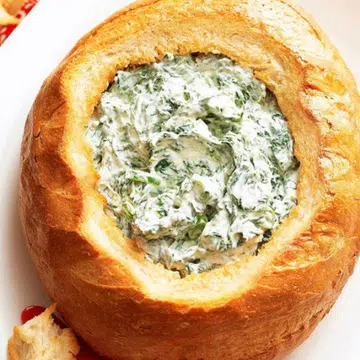 Spinach Cob Loaf Dip