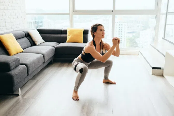 Alternate easier and more challenging exercises to stay motivated