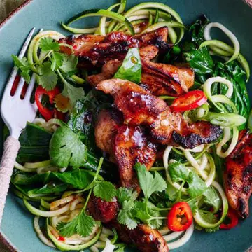Chicken Stir Fry with Zucchini Noodles