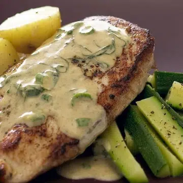 Chicken Breast With Basil Wine Sauce