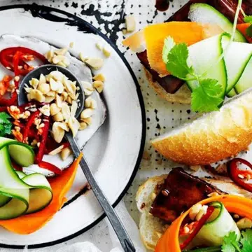 Roasted Sticky Tofu Buns