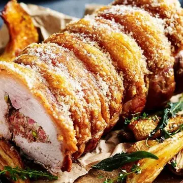 Cranberry & Pistachio Stuffed Pork