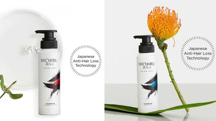 Michiru Shampoo for Normal/ Dry Hair Types; for Oily Hair Types (both $25.90 from Guardian)