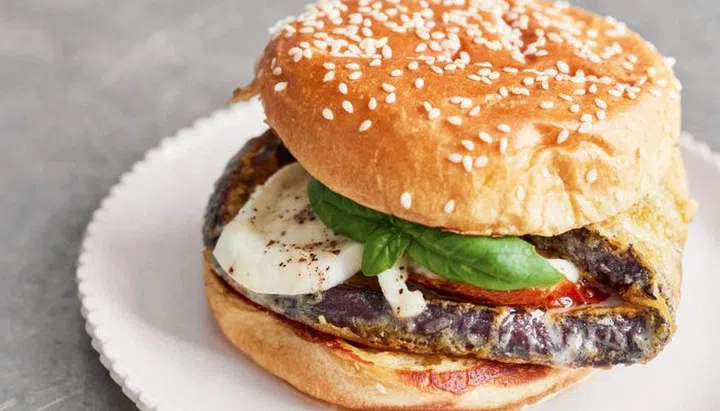 Eggplant Parmigiana Burger