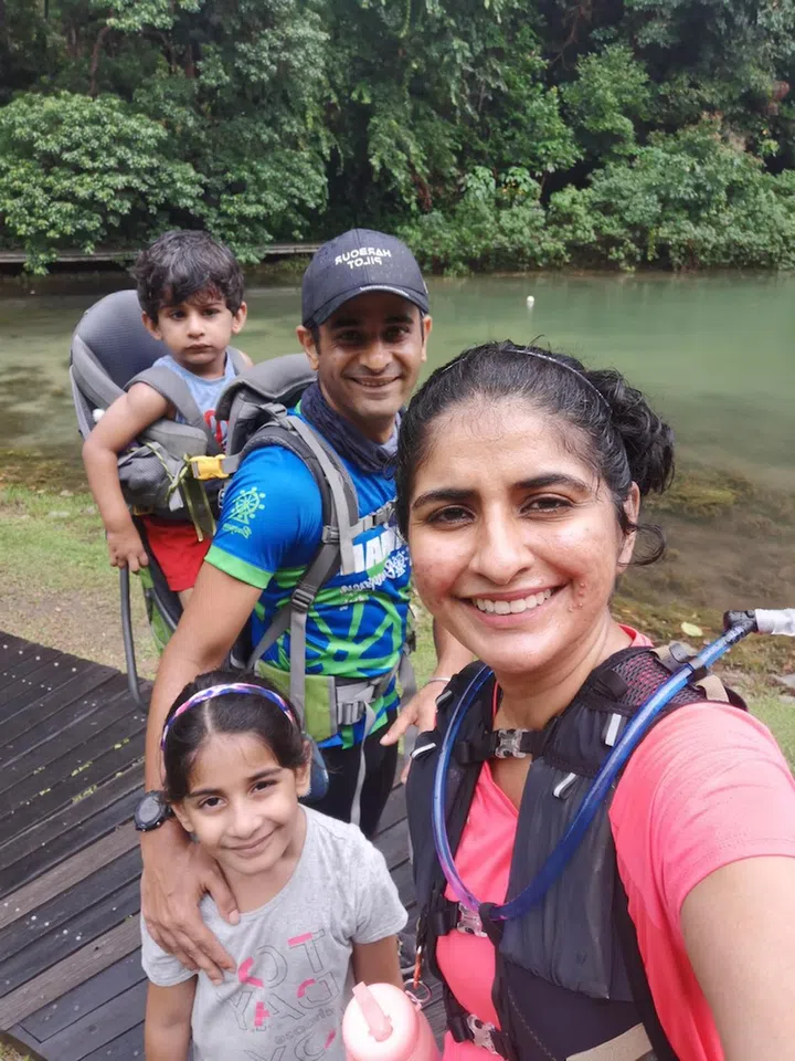 Harvin with her family before the diagnosis in October 2021. Photo credit: Photo credit: Harvinderpal Kaur