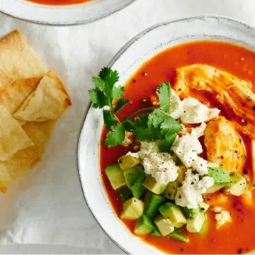 Adobo Chicken & Tortilla Soup