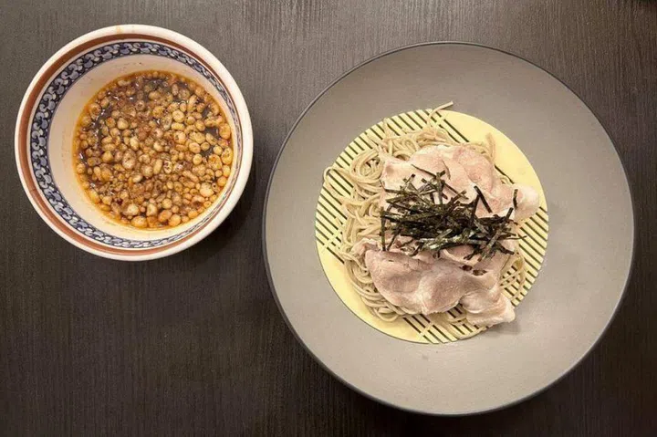Reiwa pork soba, which is served cold. ST PHOTO: CHERIE LOK
