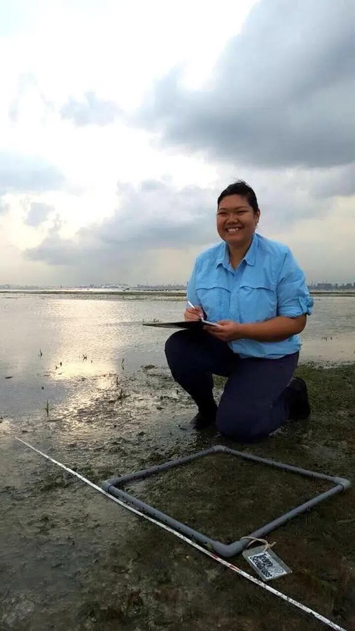 Dr Siti doing fieldwork. Photo: Dr Siti Maryam