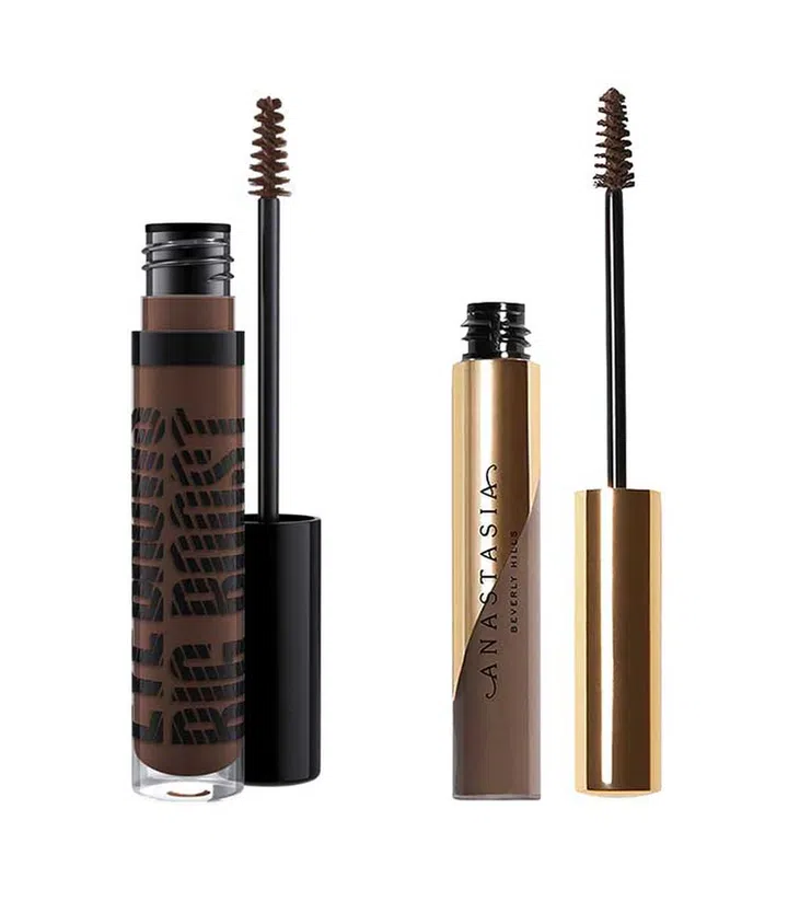 From left: MAC Cosmetics Eye Brows Big Boost Fibre Gel ($41) and Anastasia Beverly Hills Dipbrow Gel Mini ($17)