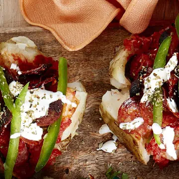 easy recipe for pepperoni-pizza-baked-potatoes