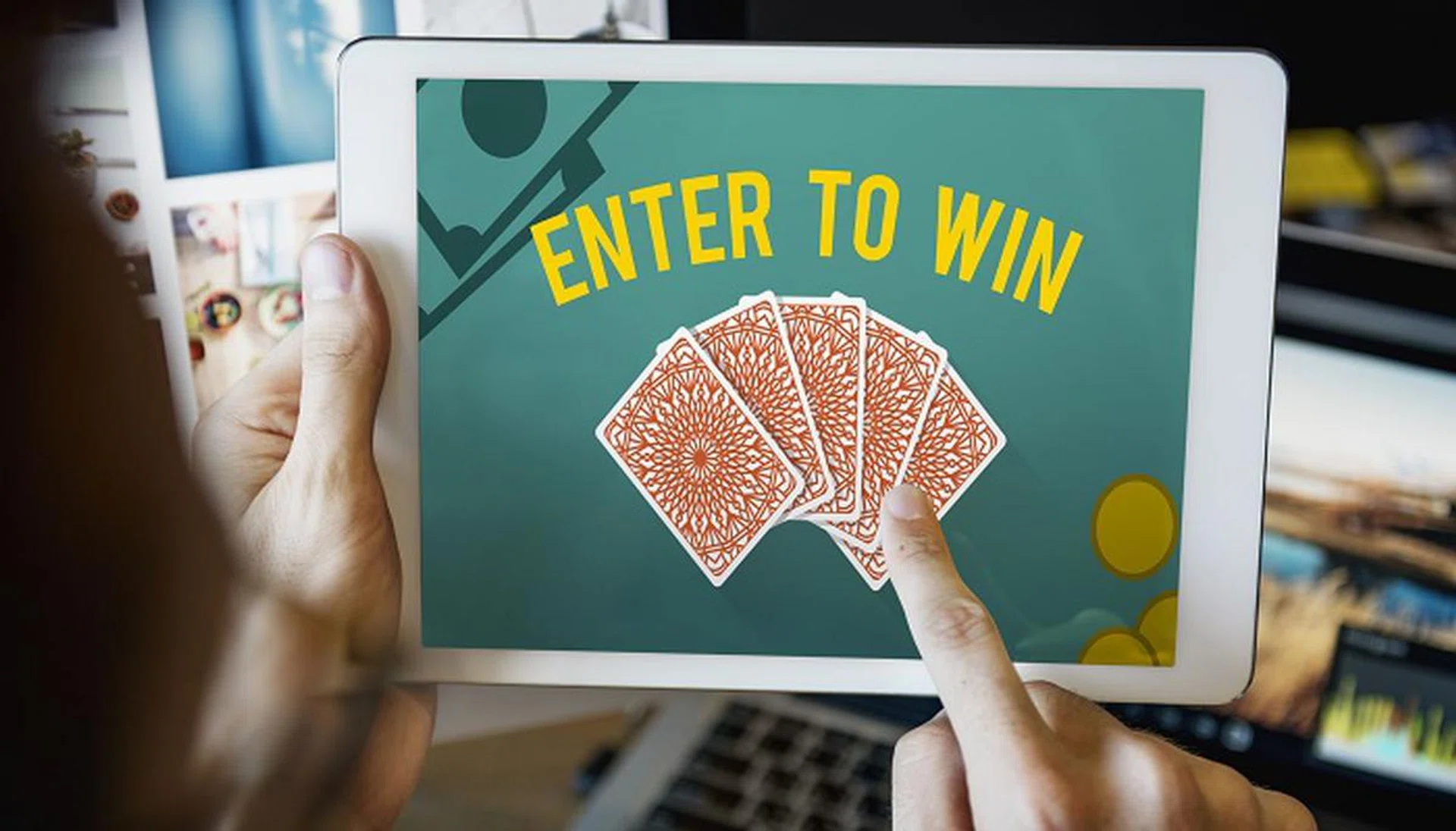 63939929 - gambling luck jackpot risk wager concept