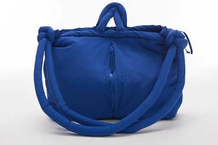 blue oversized bag for travel olend asos