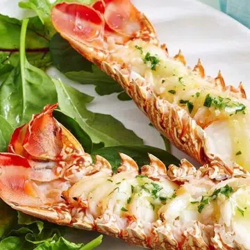 Grilled Lobster Tails With Garlic Lemon Butter