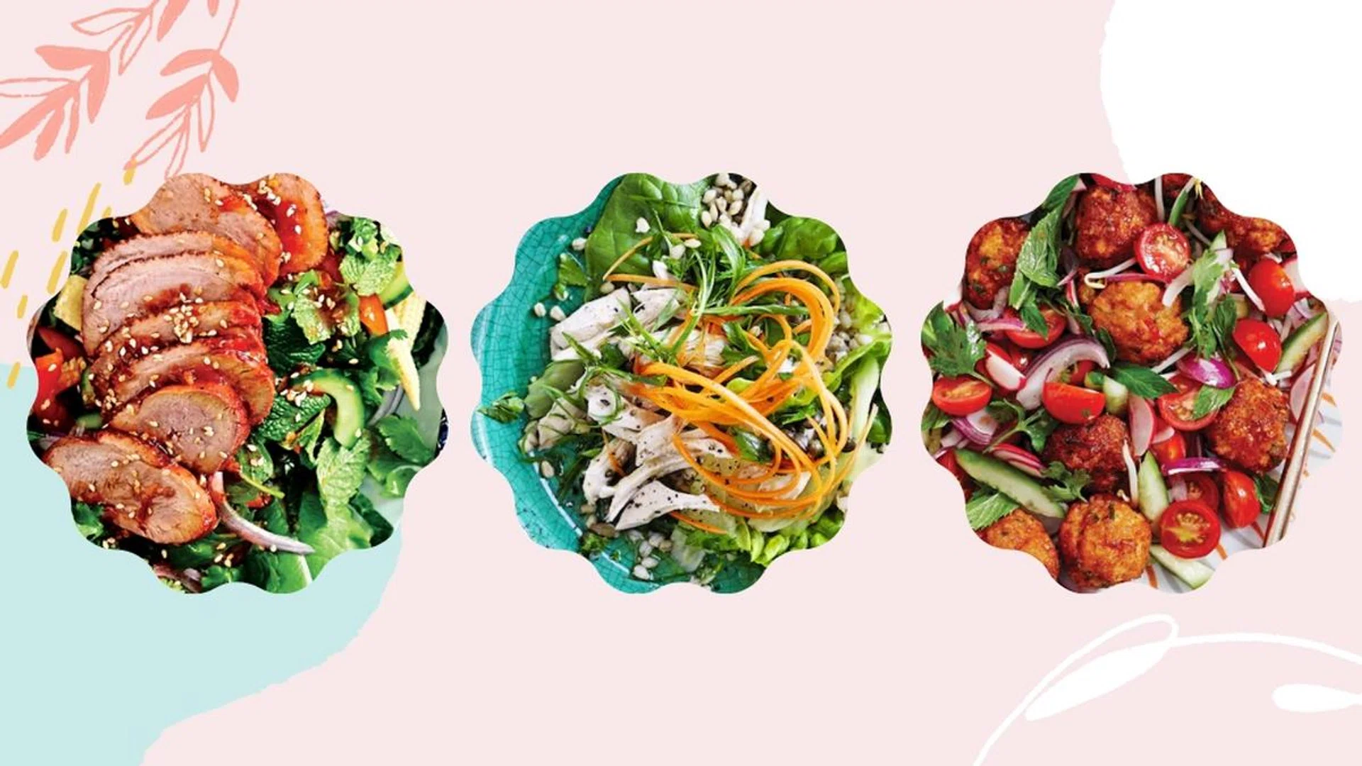 heart healthy recipes, protein-rich meal ideas with fish, chicken, pork, duck, etc.
