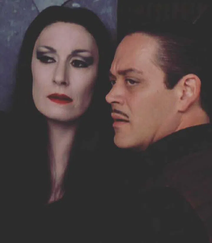 Anjelica Huston as Morticia Addams in 1991 movie The Addams Family