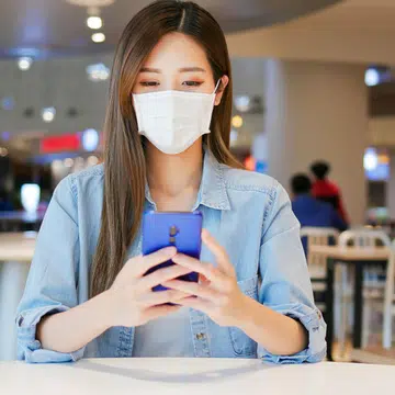 woman wearing mask phase 2