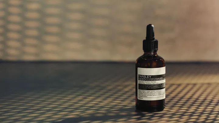 Aesop's new Parsley Seed Antioxidant Intense Serum ($110)