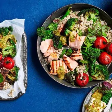 Grilled Broccoli & Barley Salad 1