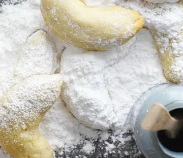 Greek Almond Crescents