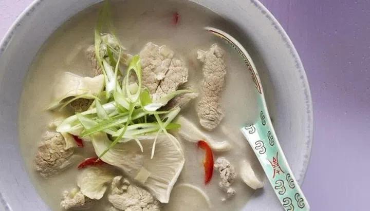 Coconut & Lemongrass Pork & Mushroom Soup