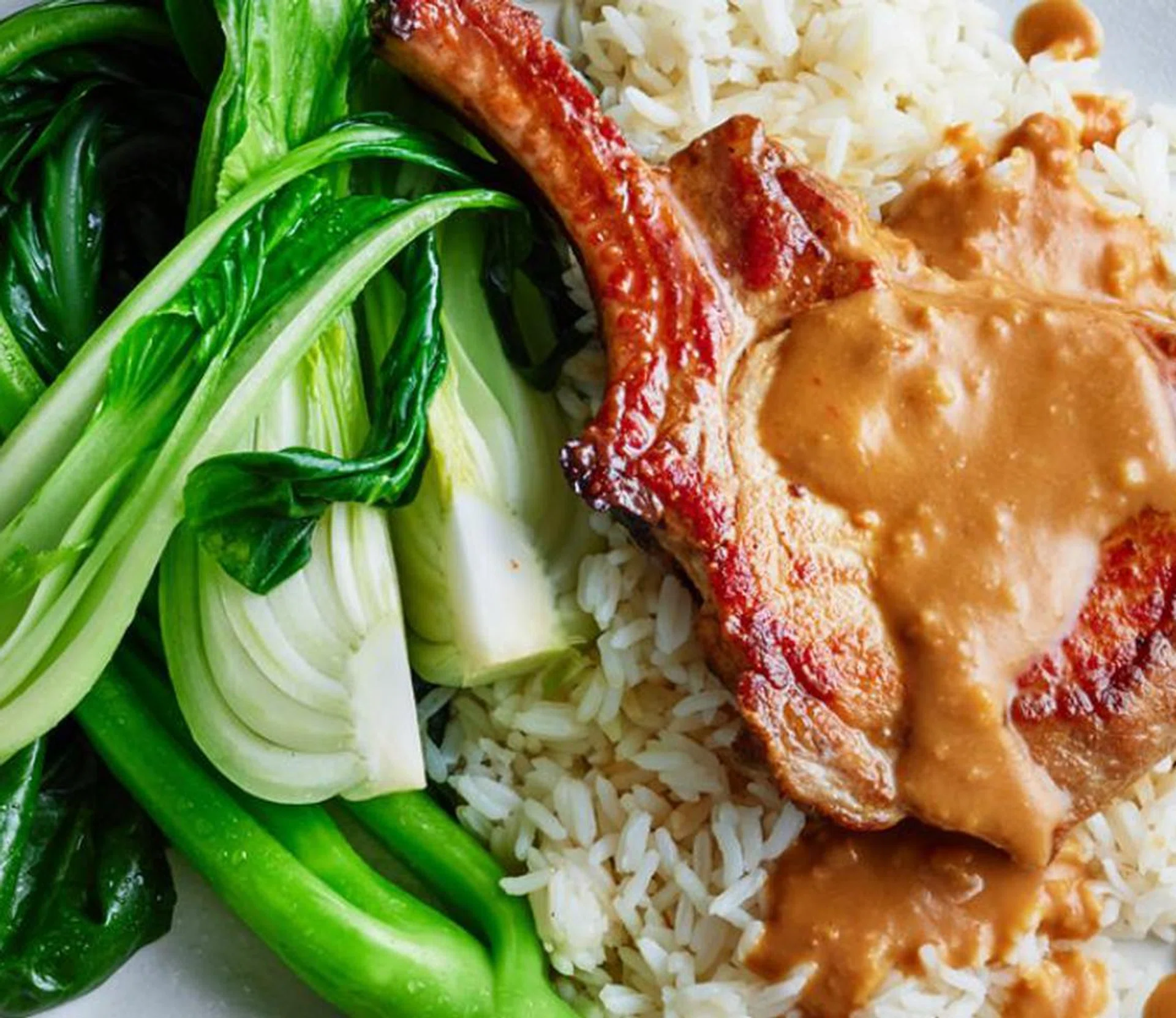 Pork Cutlets With Satay Sauce